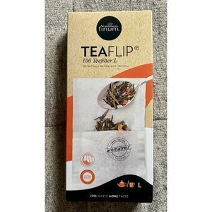 Finum Teaflip 100 Tea Filters For Loose Leaf Tea Large Bags
